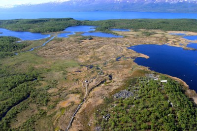 Il sito di Stordalen Mire, nell’ Abisko National Park, in Svezia, immediatamente a nord del Circolo Polare Artico, 60° lat. (crediti: Scott Saleska)