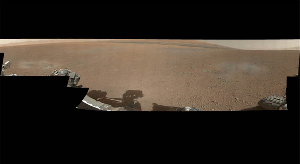 Marte, cratere Gale a 360 gradi. Fonte NASA