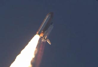 Discovery, immagine dell'ultimo lancio