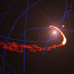 ESO: catturata nube di gas fatta a brandelli dal buco nero