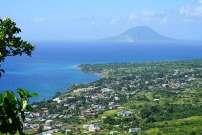 Veduta dell'isola vulcanica caraibica di S. Eustachio (foto di repertorio)