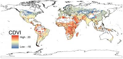 Mappa delle popolazioni vulnerabili al cambiamento climatico