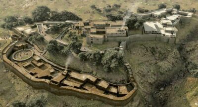 Ricostruzione dell' antica cittadella di Micene