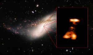 CREDIT: Minchin et al., NRAO/AUI/NSF (HSA);Travis Rector, Gemini Observatory, AURA (optical). 